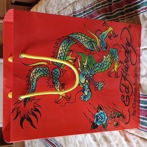 Ed Hardy Glossy Paper Shopping Bag